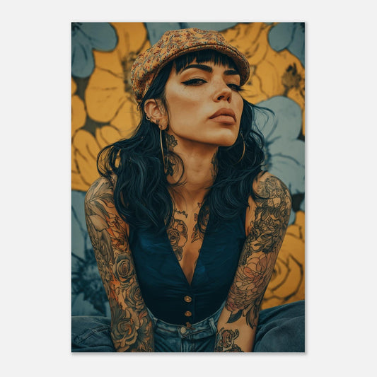 Modern Vintage Lady Poster - Sillystroke