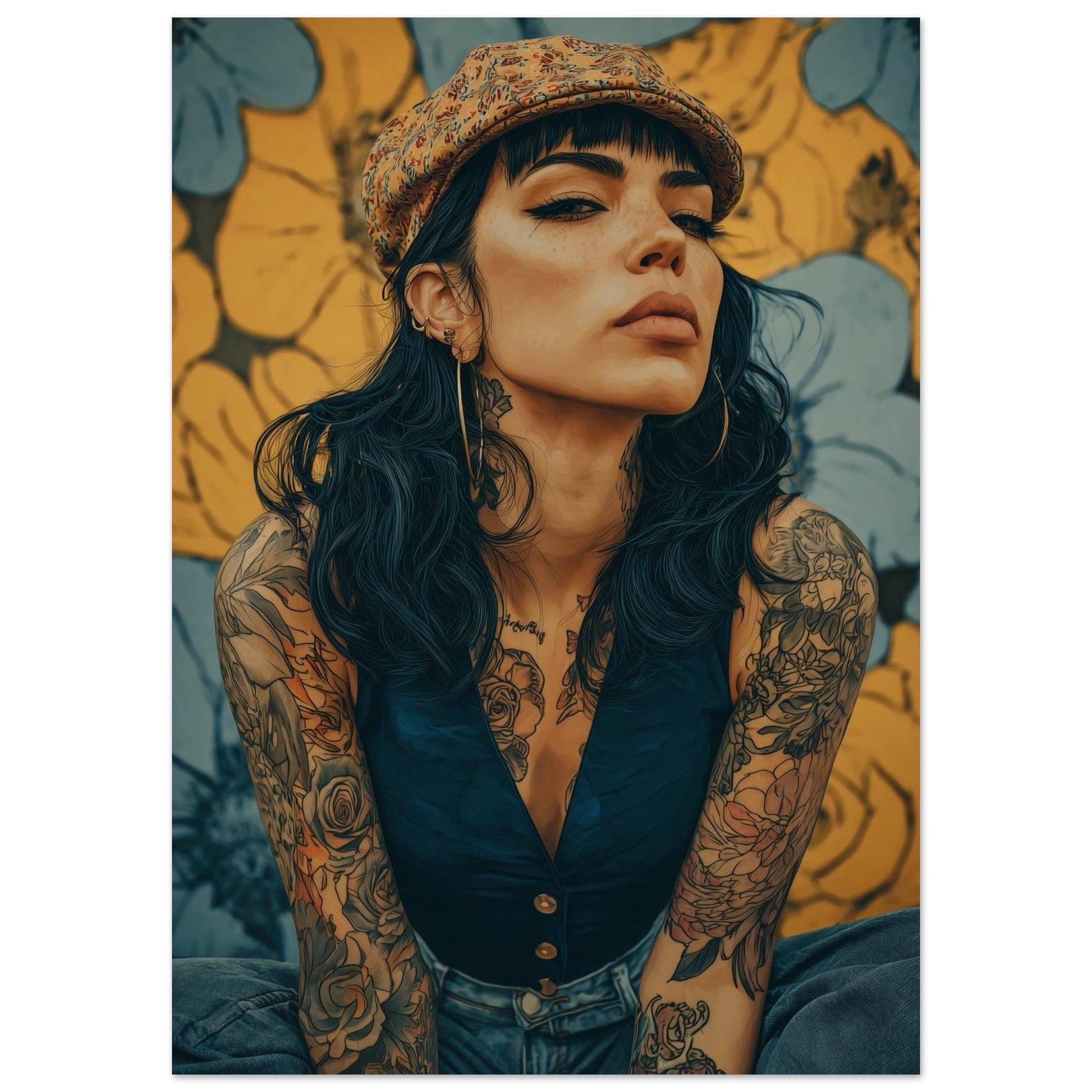 Modern Vintage Lady Poster - Sillystroke