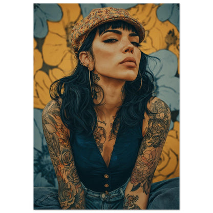 Modern Vintage Lady Poster - Sillystroke