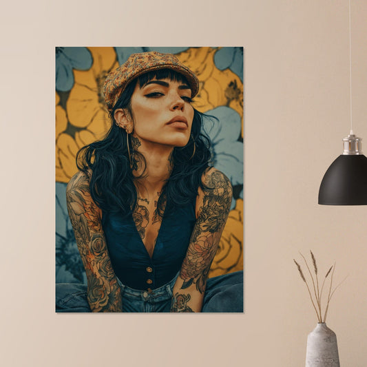 Modern Vintage Lady Poster - Sillystroke