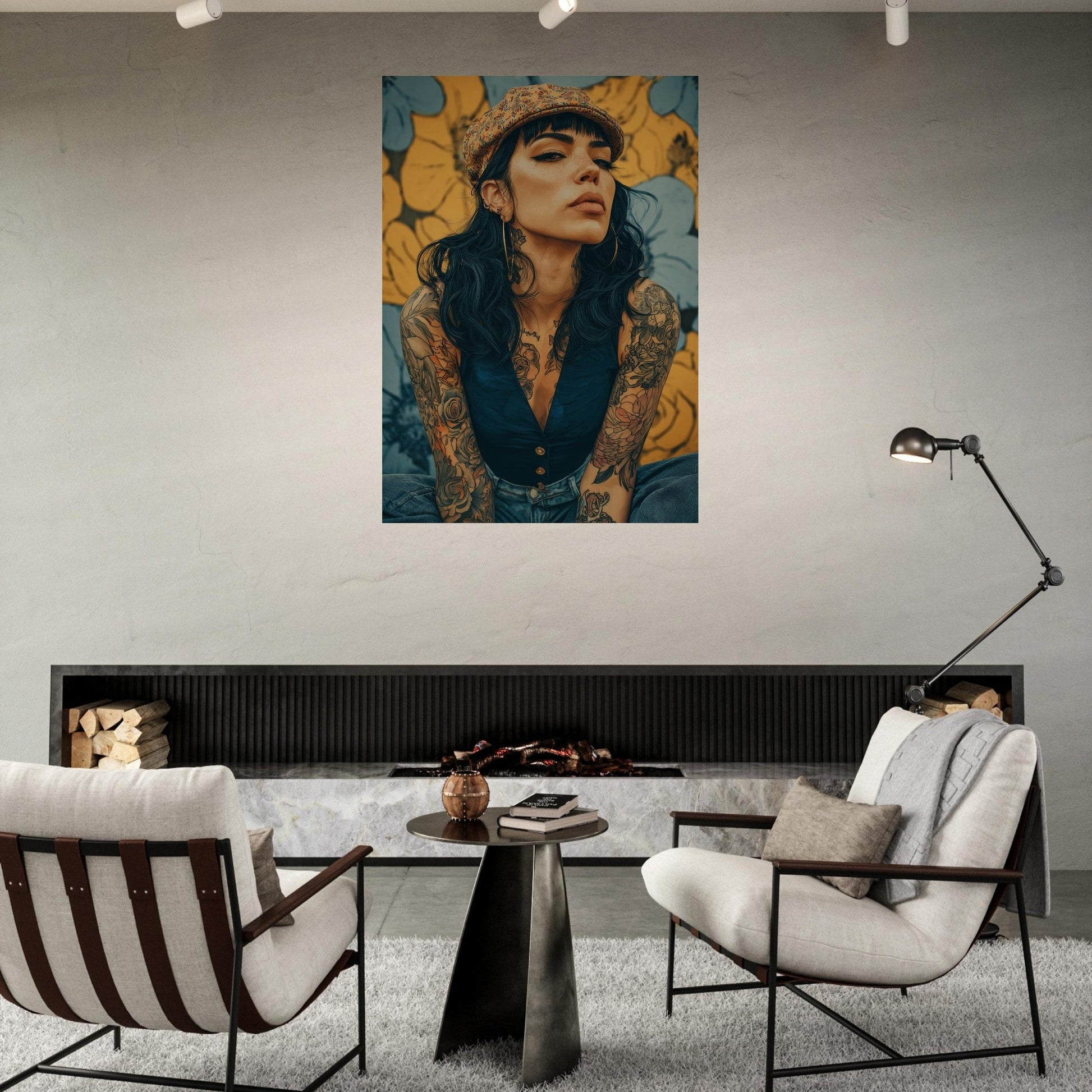 Modern Vintage Lady Poster - Sillystroke