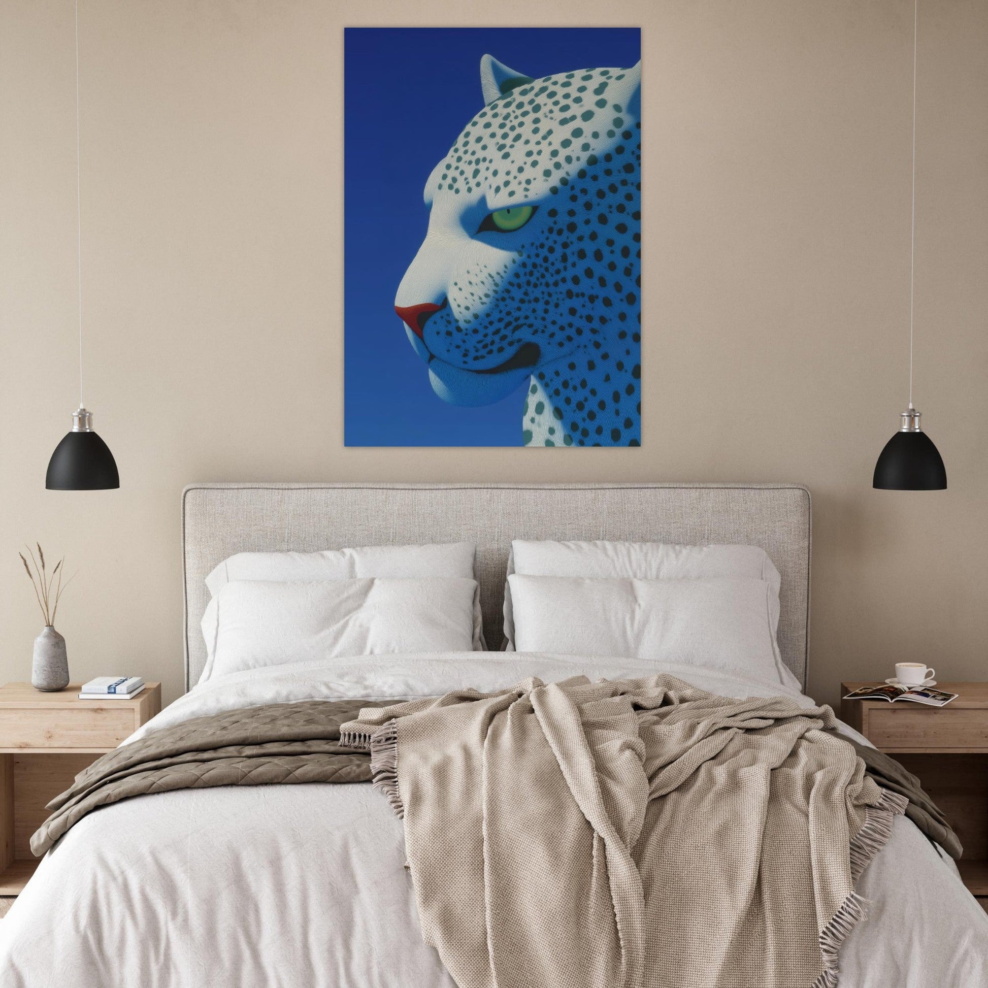 Modern White Puma Poster - Sillystroke