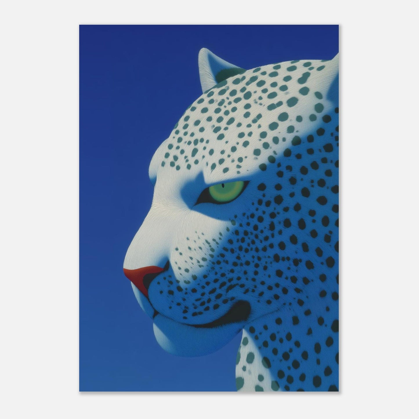 Modern White Puma Poster - Sillystroke