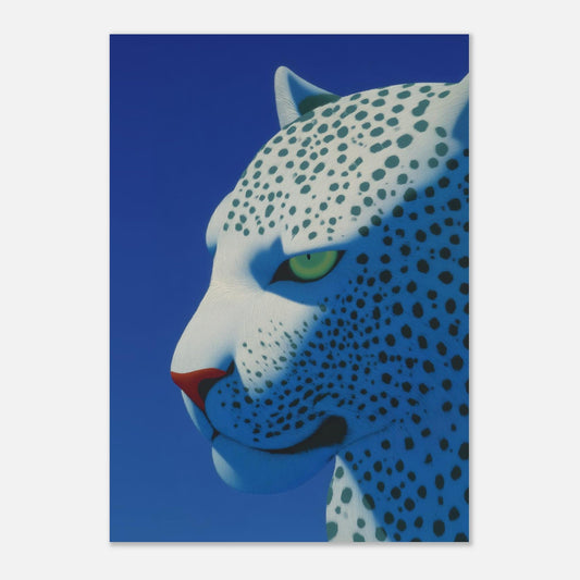 Modern White Puma Poster - Sillystroke