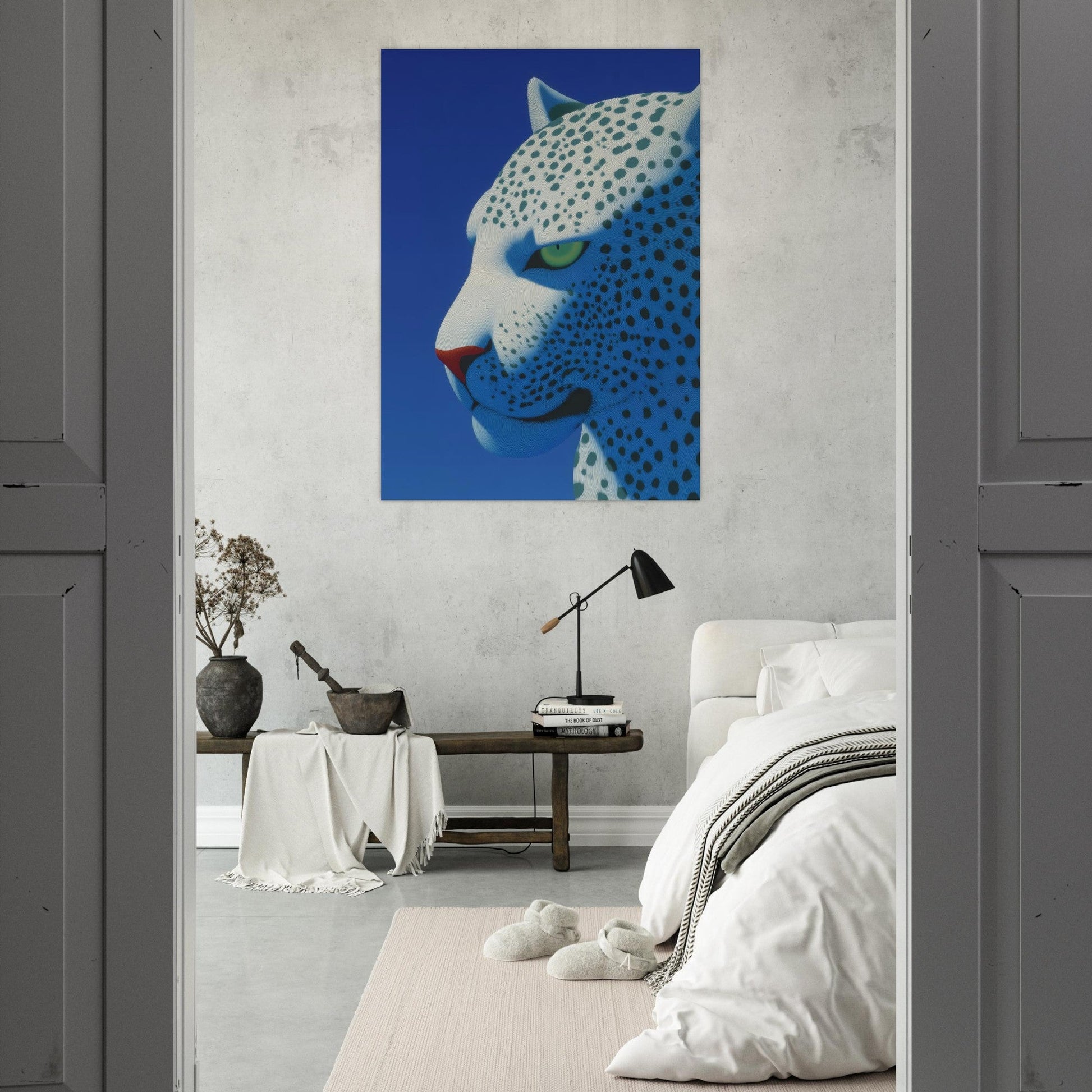 Modern White Puma Poster - Sillystroke