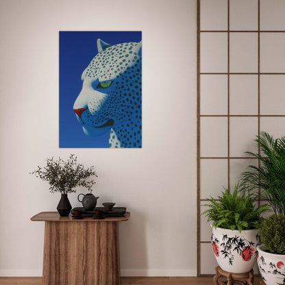 Modern White Puma Poster - Sillystroke