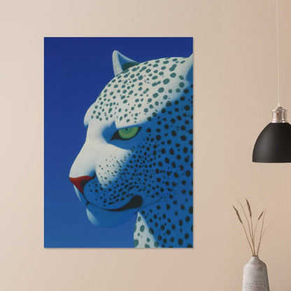 Modern White Puma Poster - Sillystroke