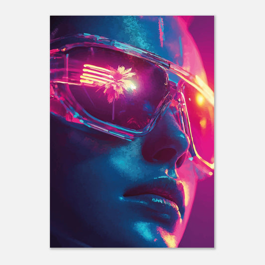Neon reflecting poster - Sillystroke