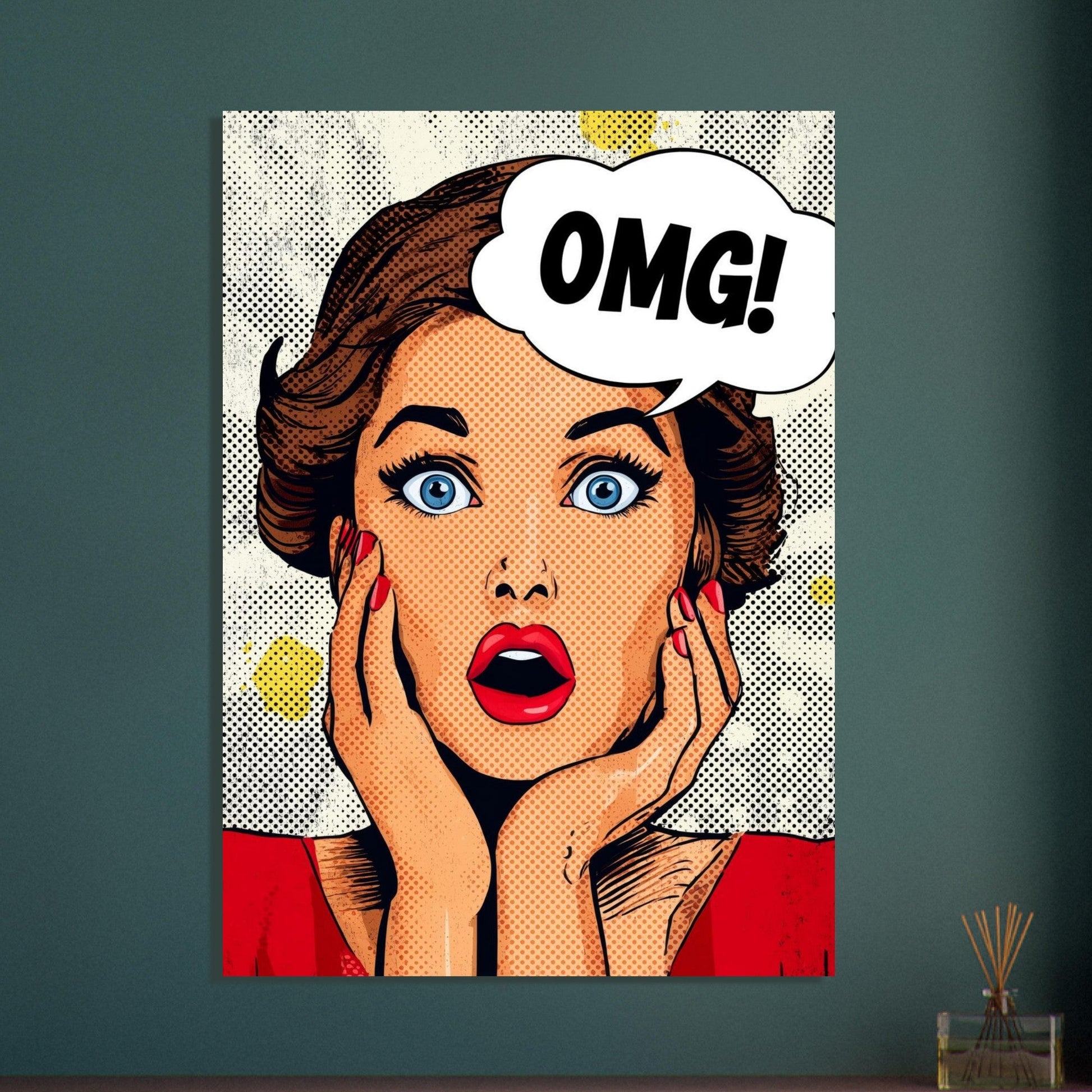 OMG Comic Pop Art Poster - Sillystroke