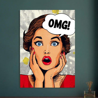 OMG Comic Pop Art Poster - Sillystroke