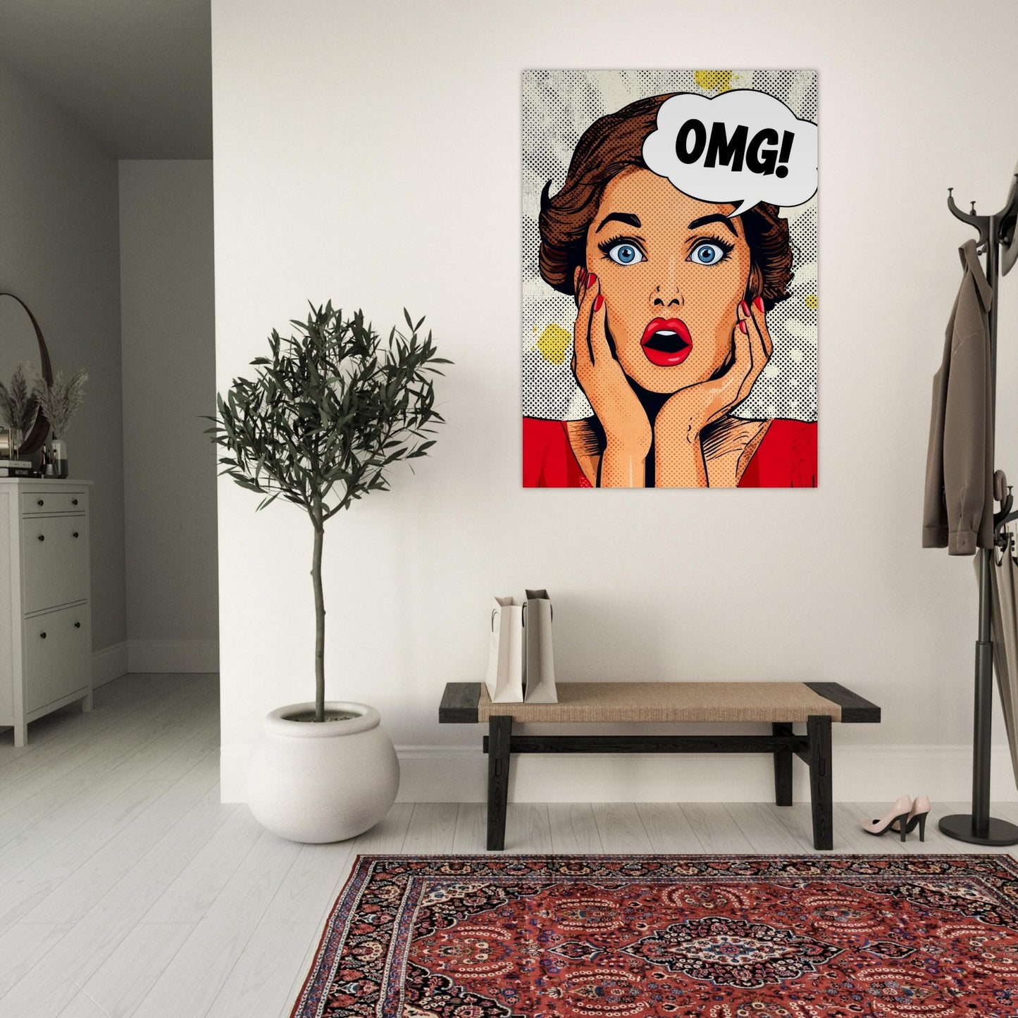 OMG Comic Pop Art Poster - Sillystroke