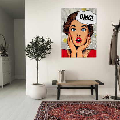 OMG Comic Pop Art Poster - Sillystroke