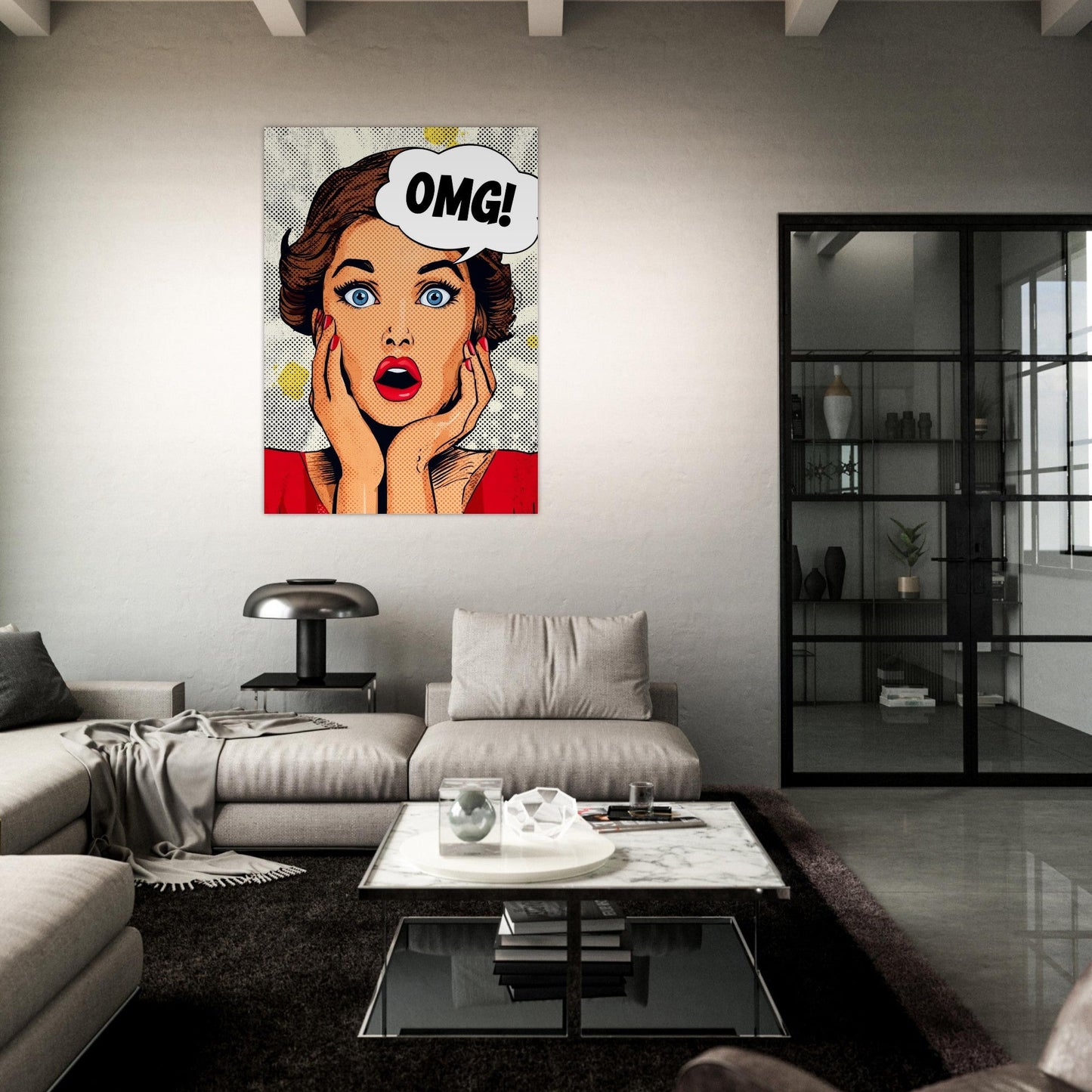 OMG Comic Pop Art Poster - Sillystroke