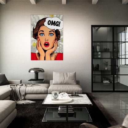 OMG Comic Pop Art Poster - Sillystroke
