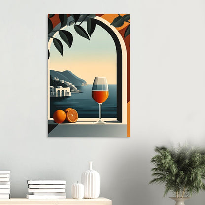 Orange in wine poster - Sillystroke