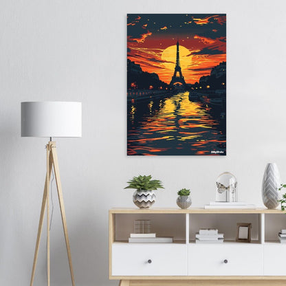 Orange Paris poster - Sillystroke