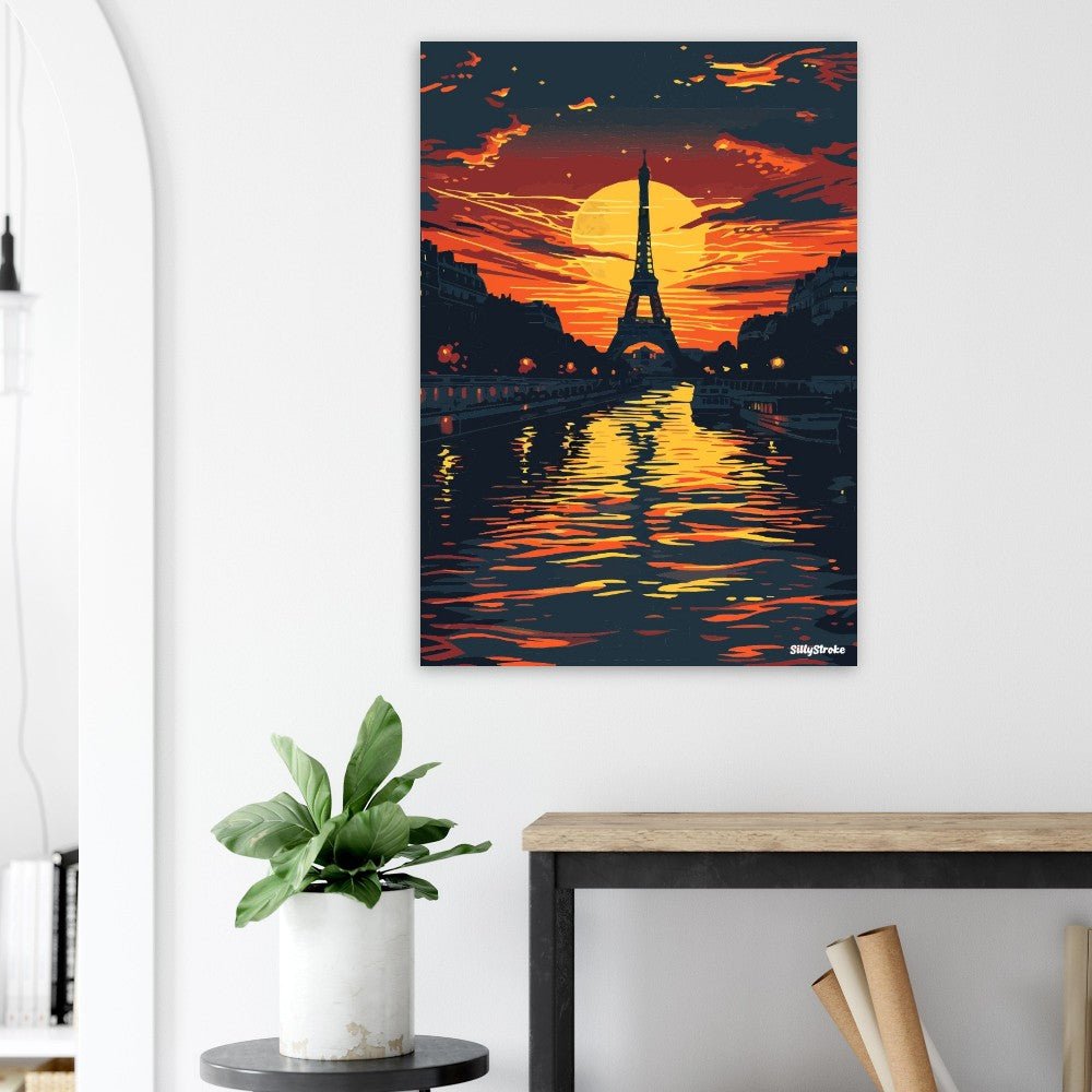 Orange Paris poster - Sillystroke