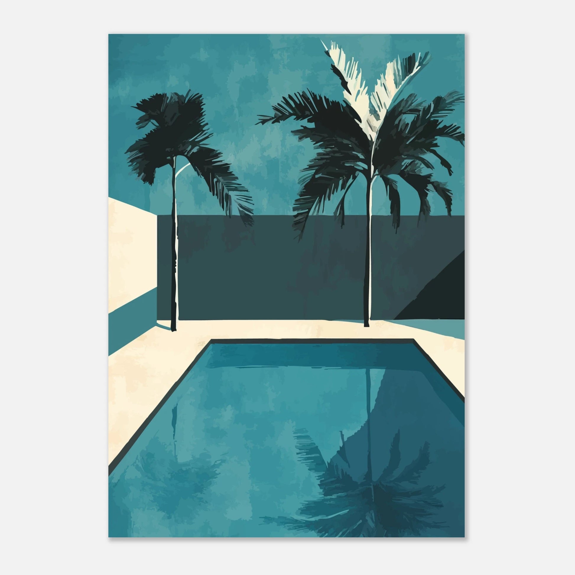 Pool iIllustration art poster - Sillystroke