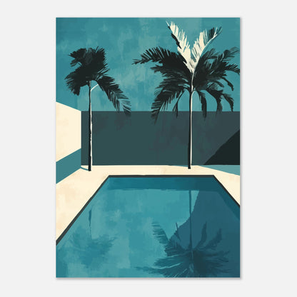 Pool iIllustration art poster - Sillystroke