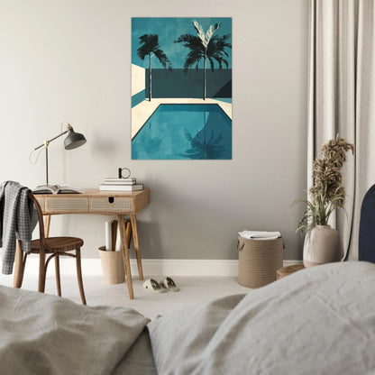 Pool iIllustration art poster - Sillystroke
