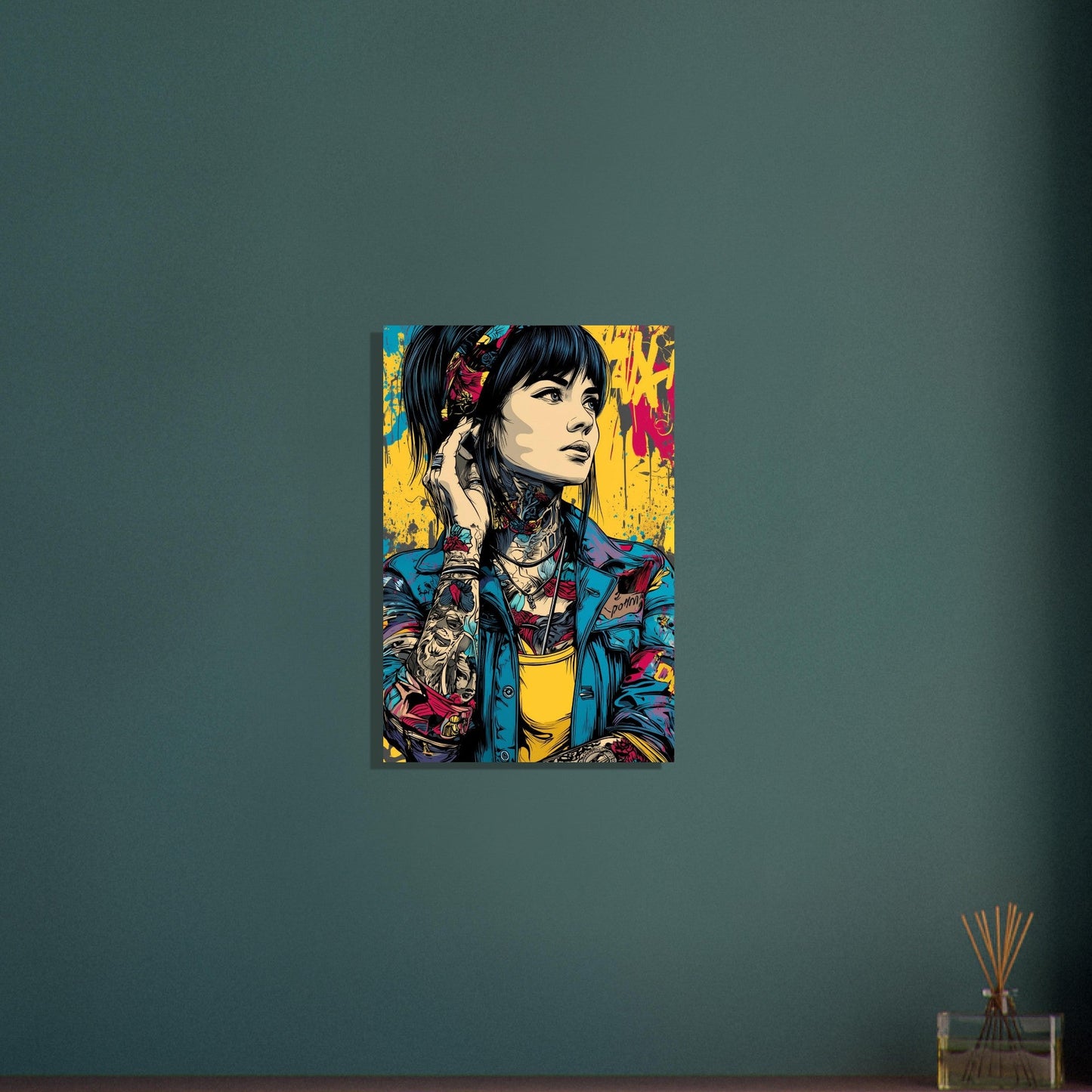 Pop Art Comic Girl Poster - Sillystroke