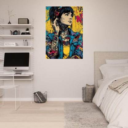 Pop Art Comic Girl Poster - Sillystroke