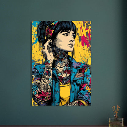 Pop Art Comic Girl Poster - Sillystroke