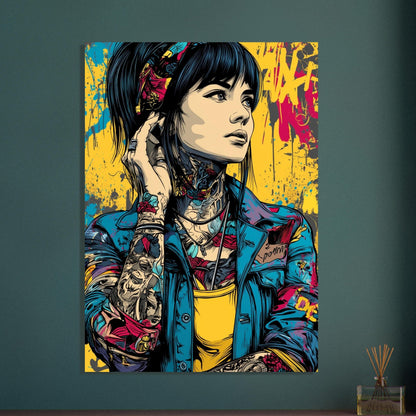 Pop Art Comic Girl Poster - Sillystroke