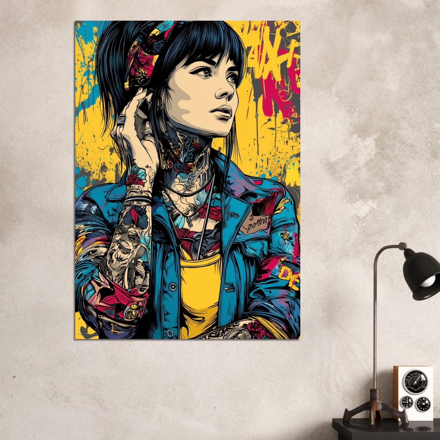 Pop Art Comic Girl Poster - Sillystroke