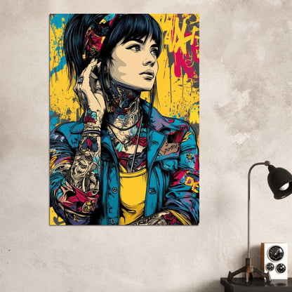 Pop Art Comic Girl Poster - Sillystroke