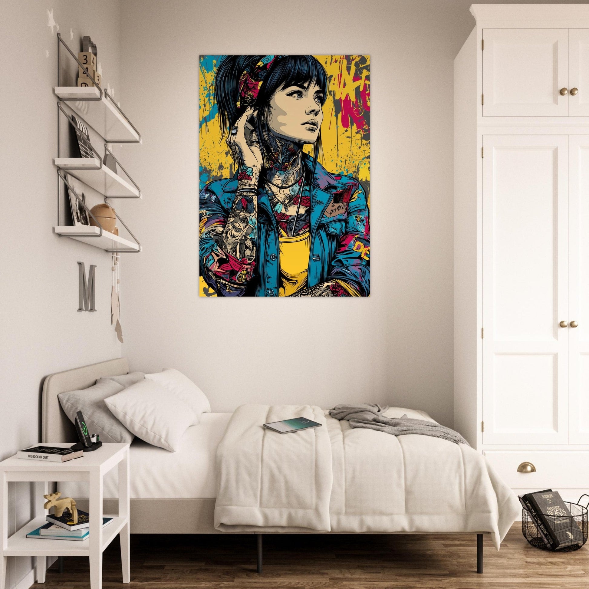 Pop Art Comic Girl Poster - Sillystroke