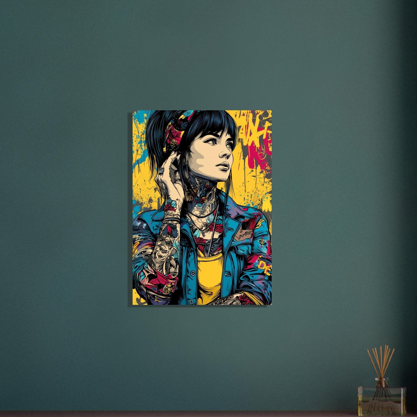 Pop Art Comic Girl Poster - Sillystroke