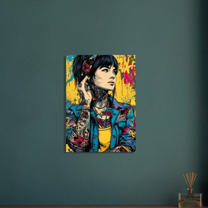 Pop Art Comic Girl Poster - Sillystroke