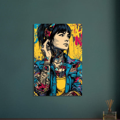 Pop Art Comic Girl Poster - Sillystroke