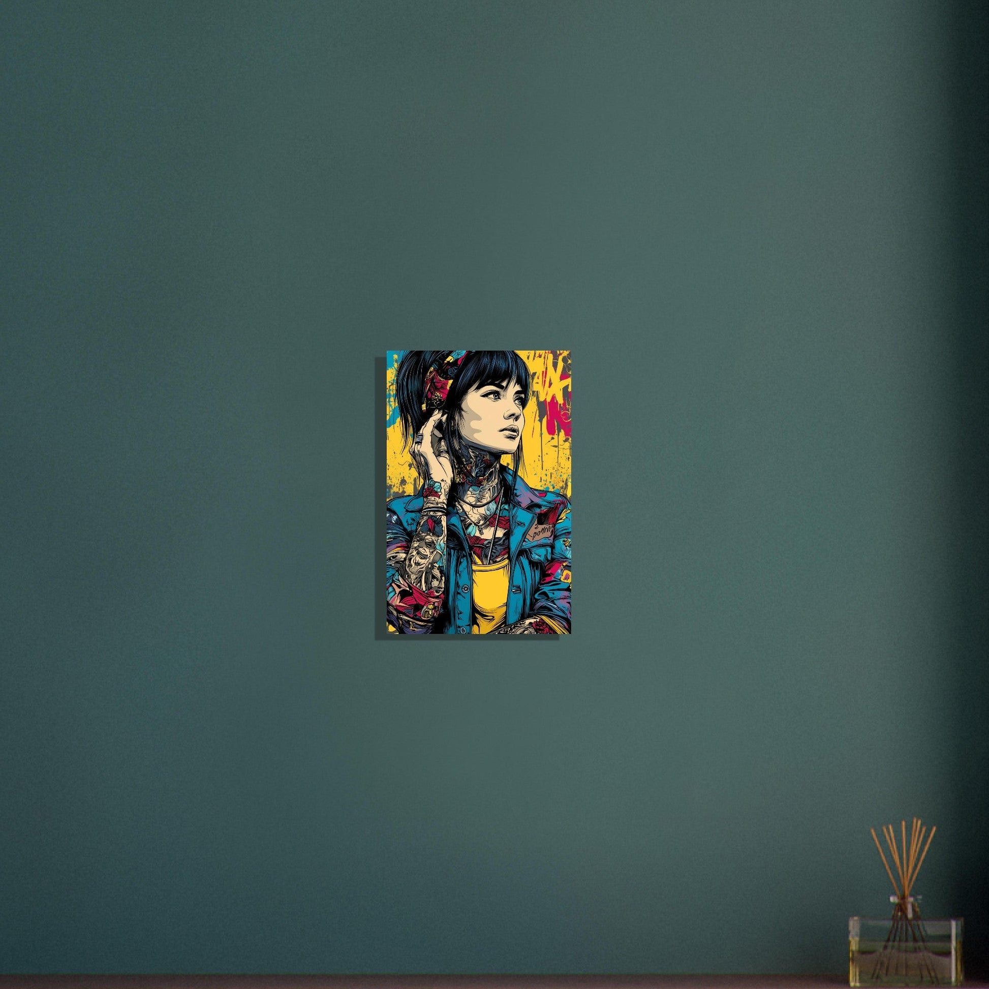 Pop Art Comic Girl Poster - Sillystroke