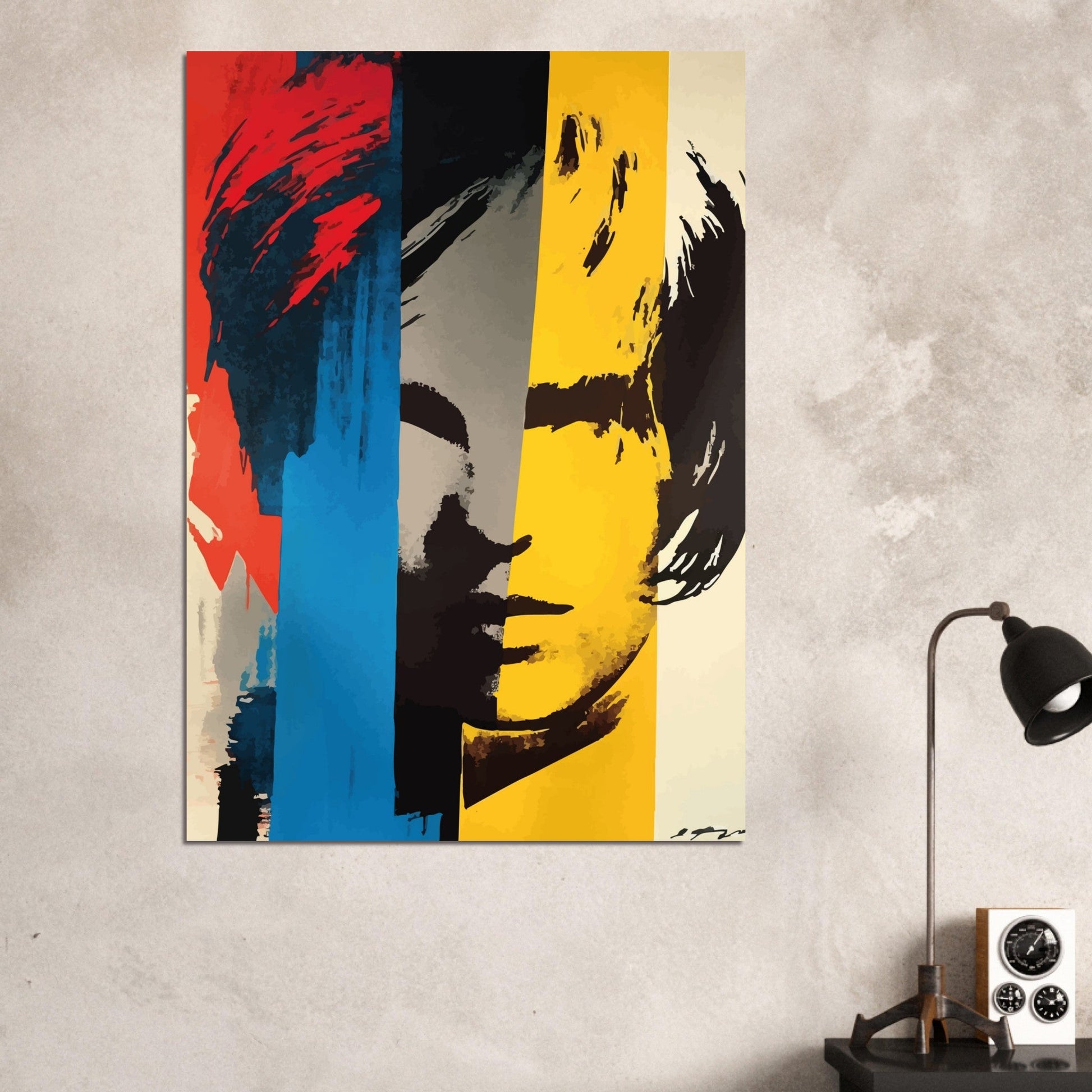 Pop art splash portrait poster - Sillystroke