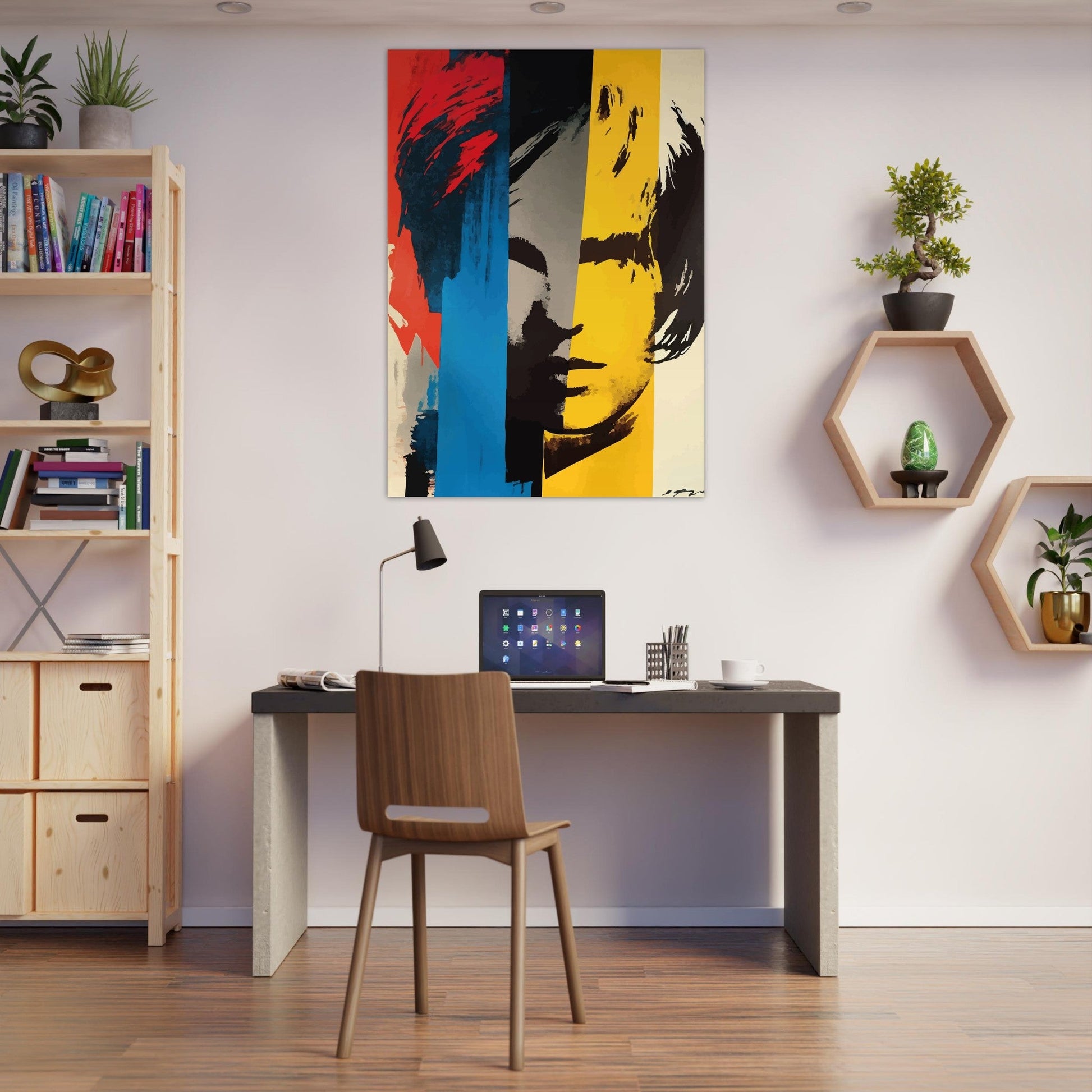 Pop art splash portrait poster - Sillystroke