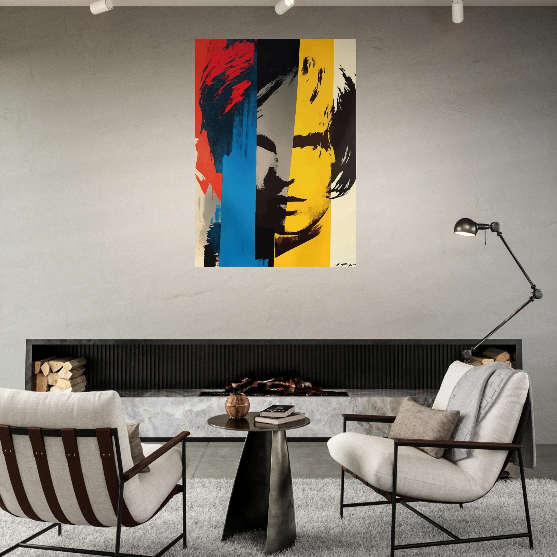 Pop art splash portrait poster - Sillystroke