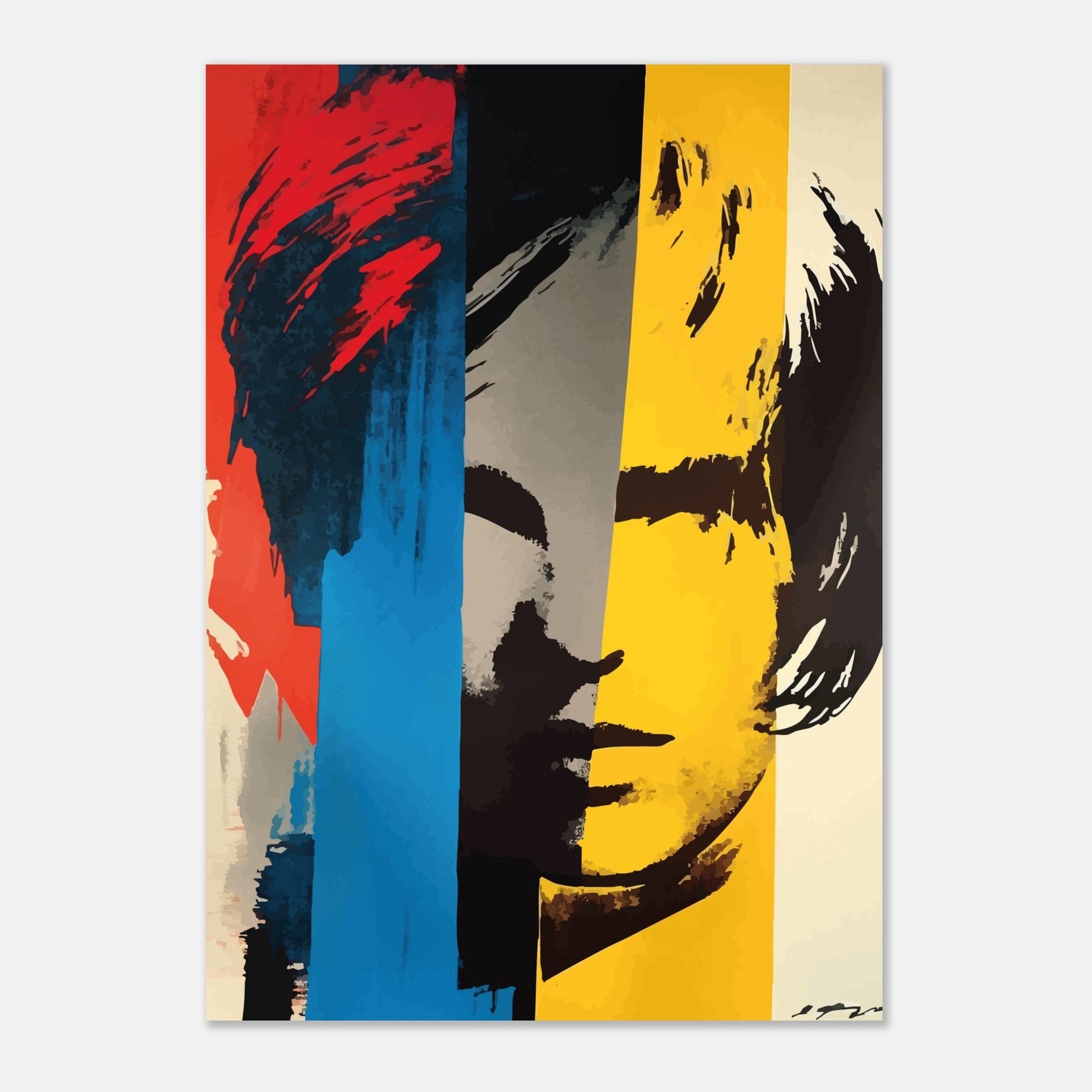 Pop art splash portrait poster - Sillystroke