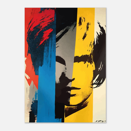 Pop art splash portrait poster - Sillystroke