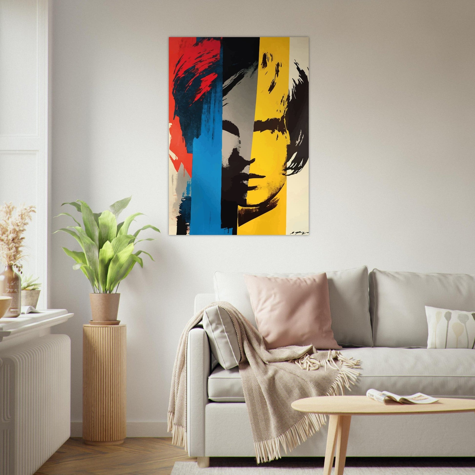 Pop art splash portrait poster - Sillystroke