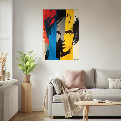 Pop art splash portrait poster - Sillystroke