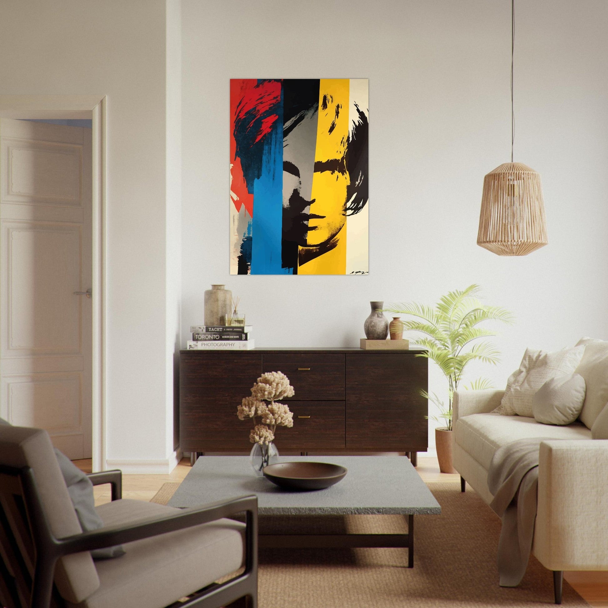 Pop art splash portrait poster - Sillystroke