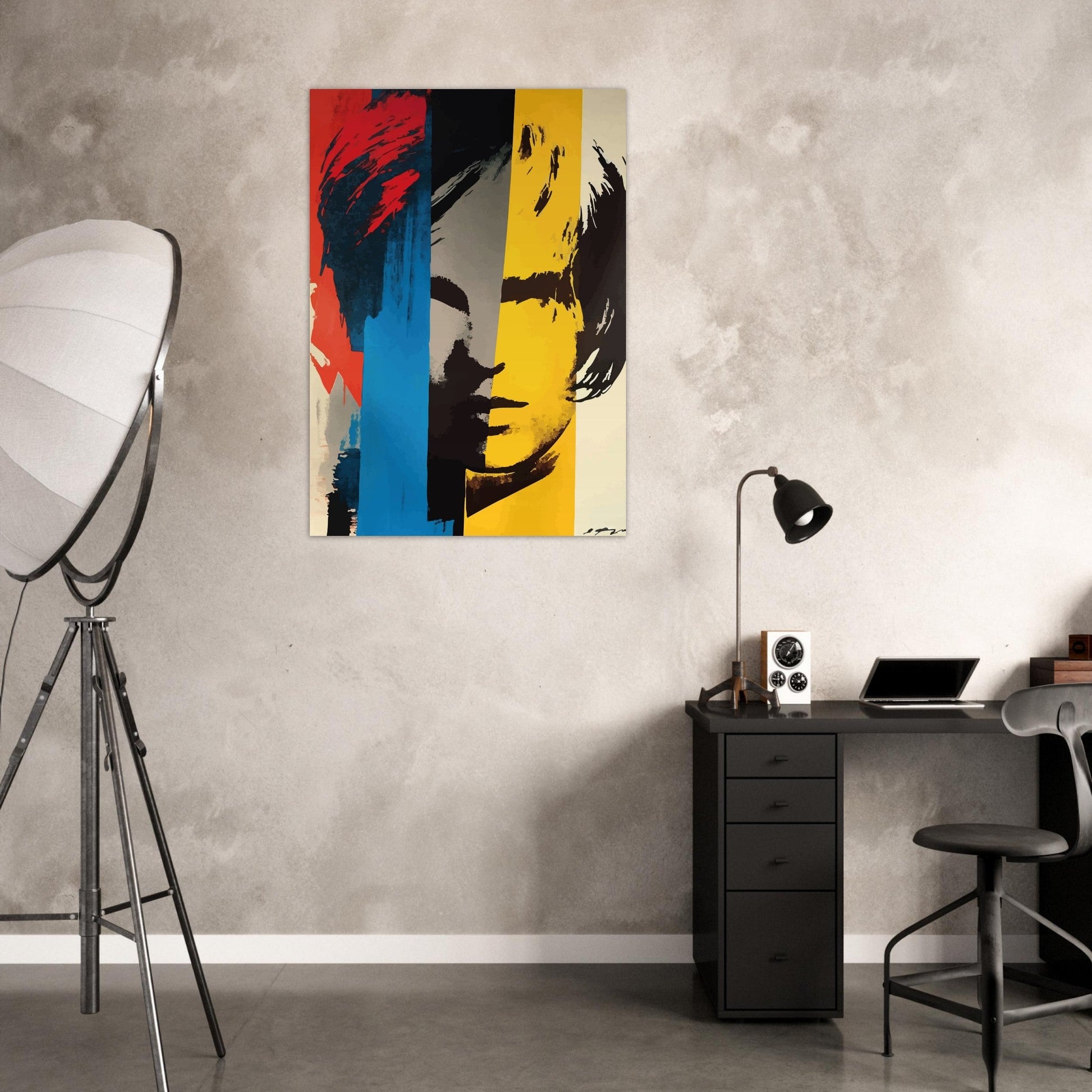 Pop art splash portrait poster - Sillystroke