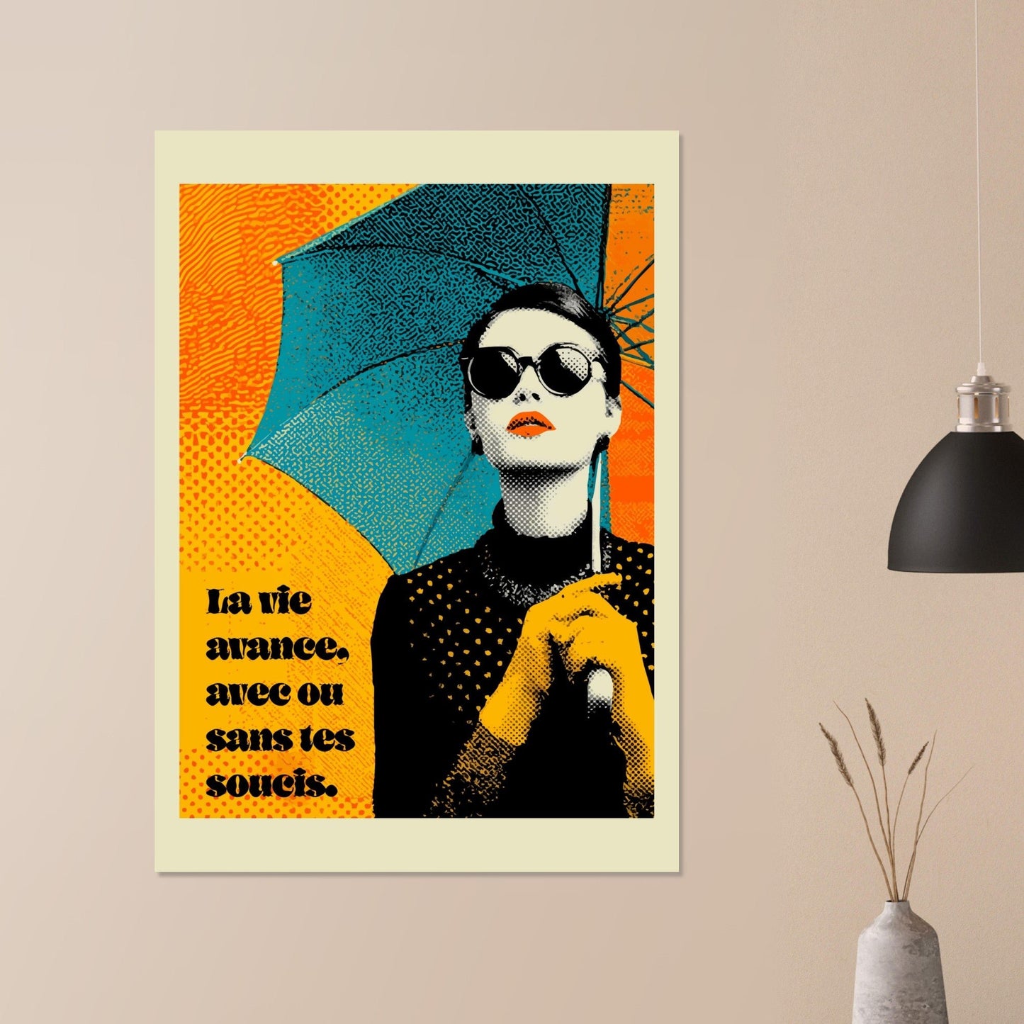 Pop Art woman quote poster - Sillystroke