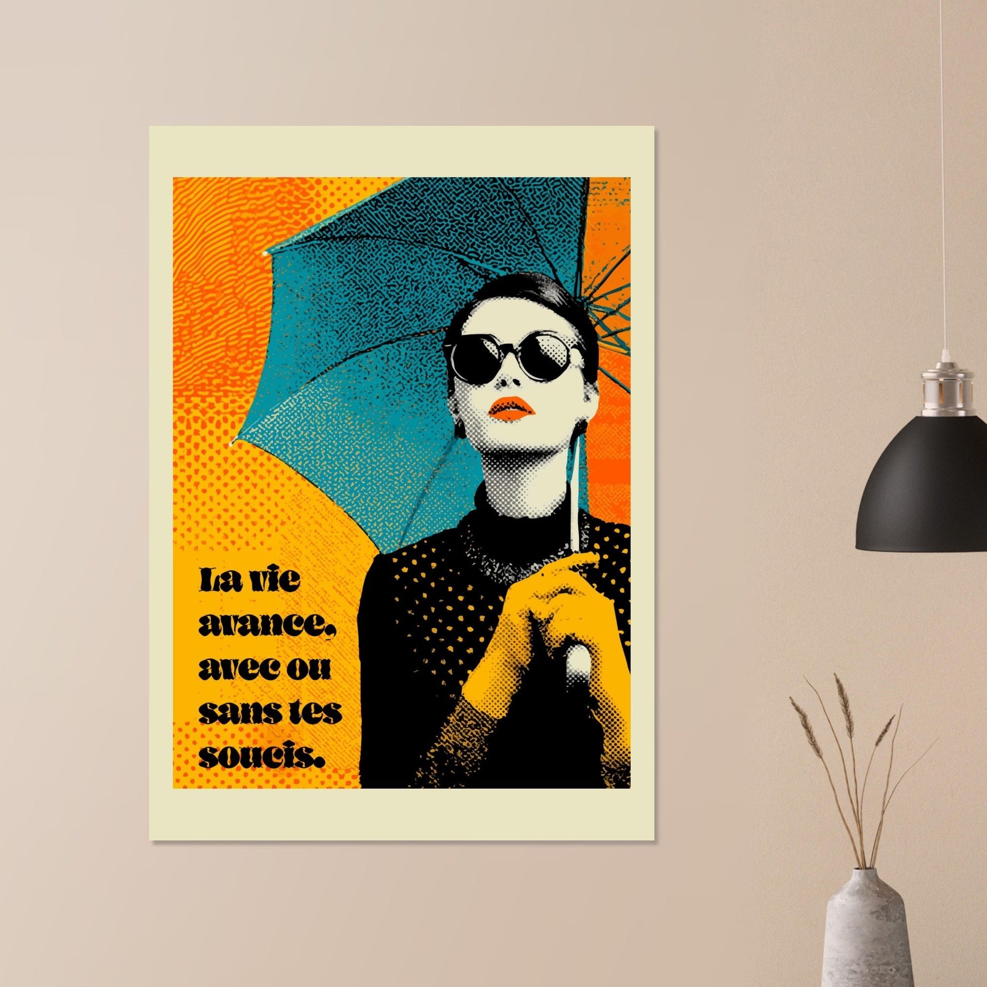 Pop Art woman quote poster - Sillystroke