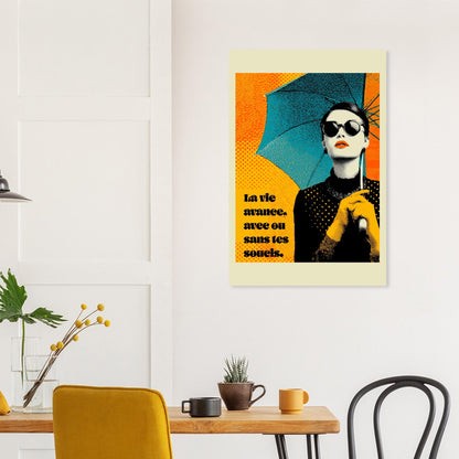 Pop Art woman quote poster - Sillystroke