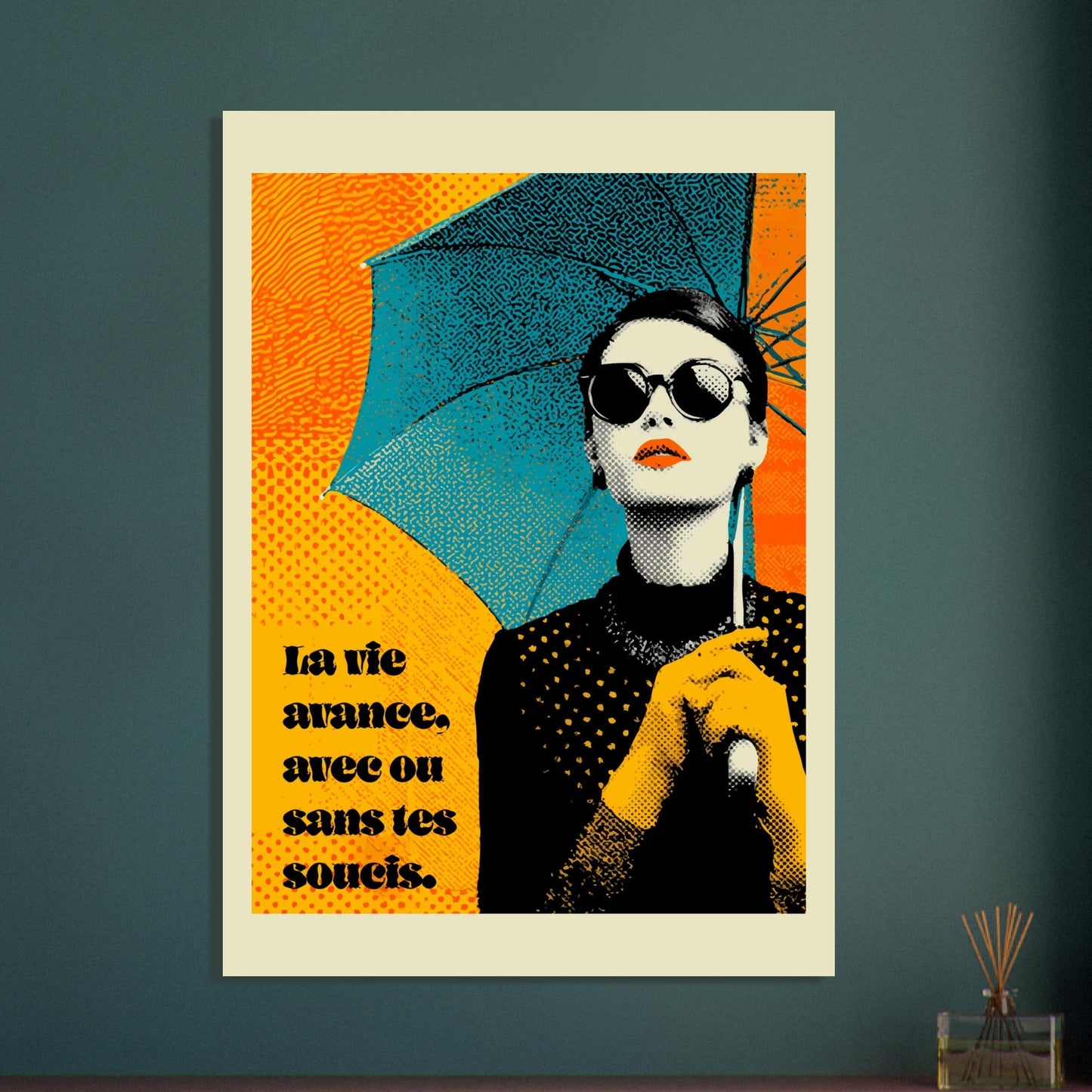 Pop Art woman quote poster - Sillystroke