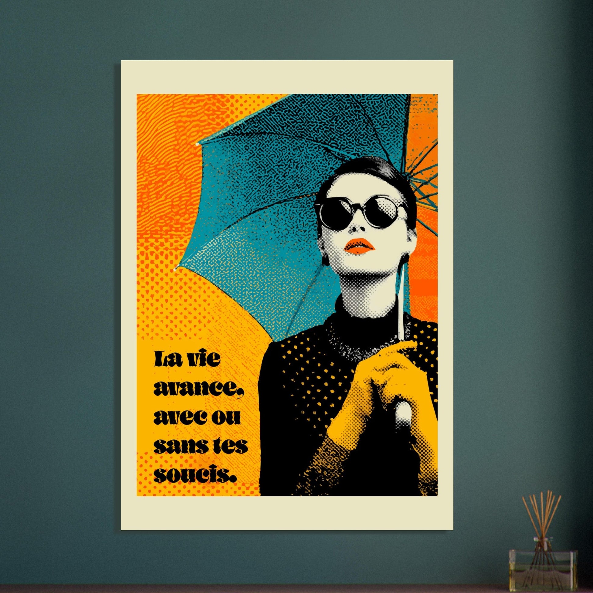 Pop Art woman quote poster - Sillystroke