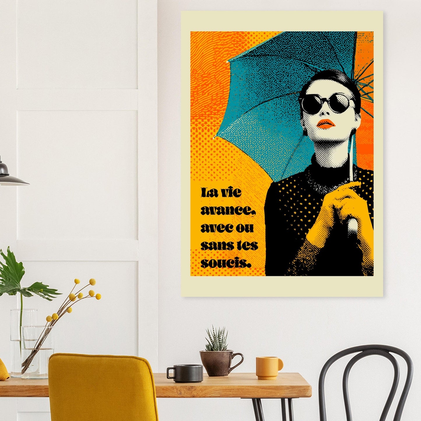 Pop Art woman quote poster - Sillystroke